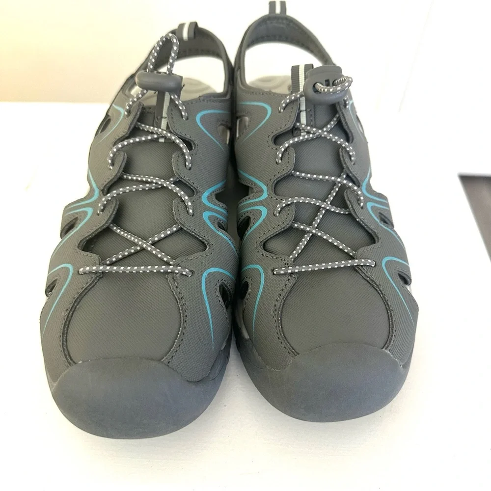 Athletic Works Womens‎ Easy On Off Bungee Laced Rugged Outdoor Sneaker Size 9